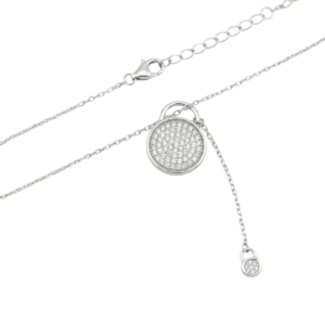 Dublin Silver 925 Sterling Silver Minimalist Pendant Necklace Adjustable Chain