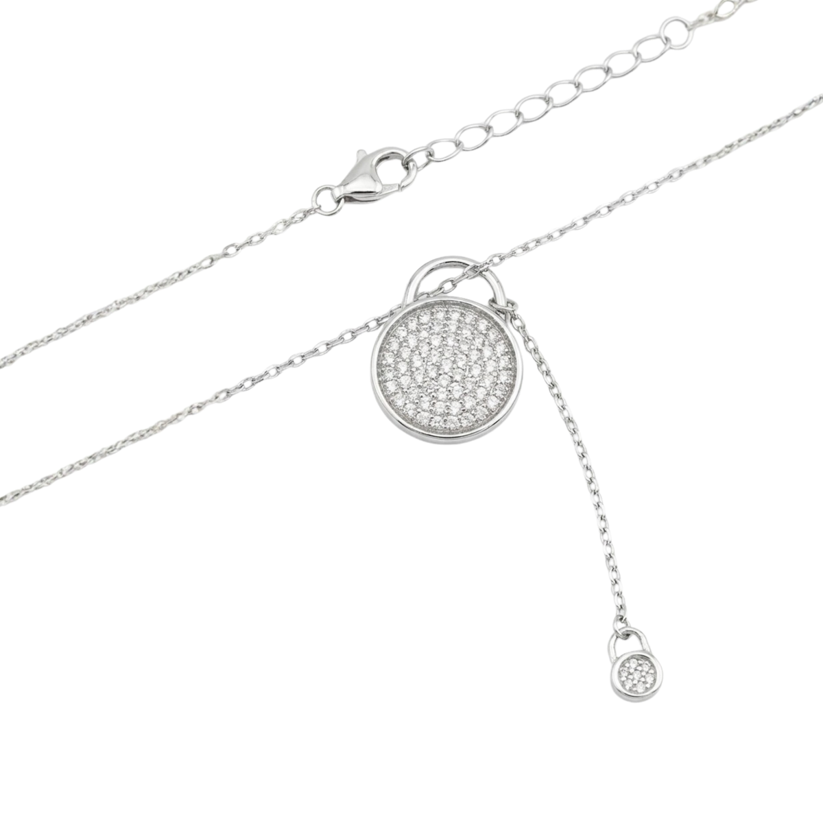 Dublin Silver 925 Sterling Silver Minimalist Pendant Necklace Adjustable Chain