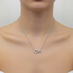 Dublin Silver 925 Sterling Silver Infinity Heart Pendant Necklace 18-inch Chain