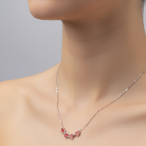 925 Sterling Silver Heart Clover Pendant Necklace 18-inch Chain | Dublin Silver
