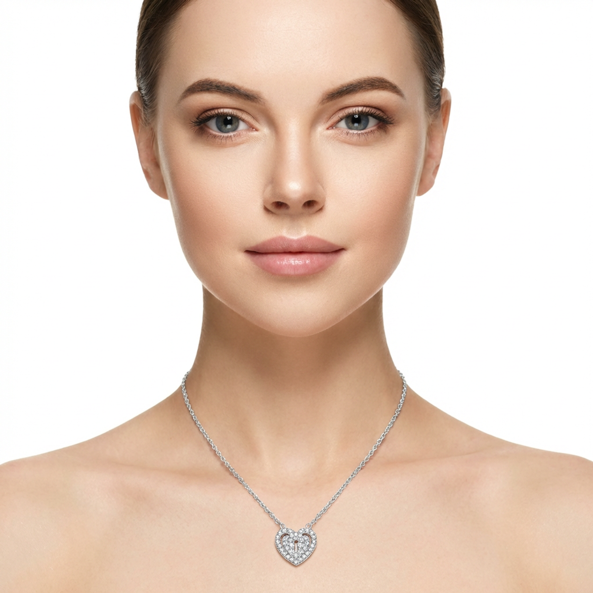 Dublin Silver 925 Sterling Silver Heart Pendant Necklace
