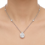 Elegant 925 Sterling Silver Teardrop Pendant Necklace - Dublin Silver