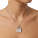 Dublin Silver 925 Sterling Silver Handbag Pendant Necklace