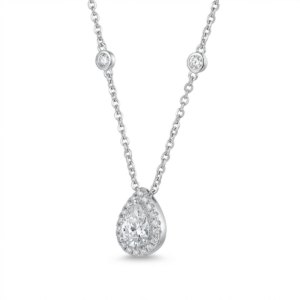Elegant 925 Sterling Silver Teardrop Pendant Necklace - Dublin Silver