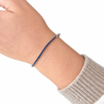Dublin Silver 925 Sterling Silver Blue Tennis Bracelet with Lobster Clasp
